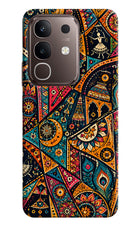 Folk Print Vivo Y31 Pro 5G Hard Case Back Cover by Casekaro