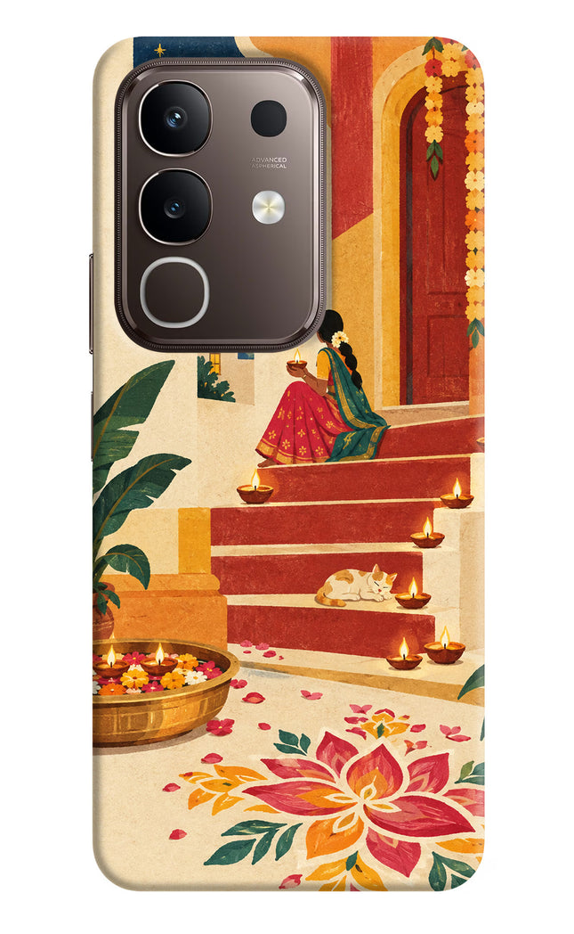 Diwali Rangoli Vivo Y31 Pro 5G Hard Case Back Cover by Casekaro