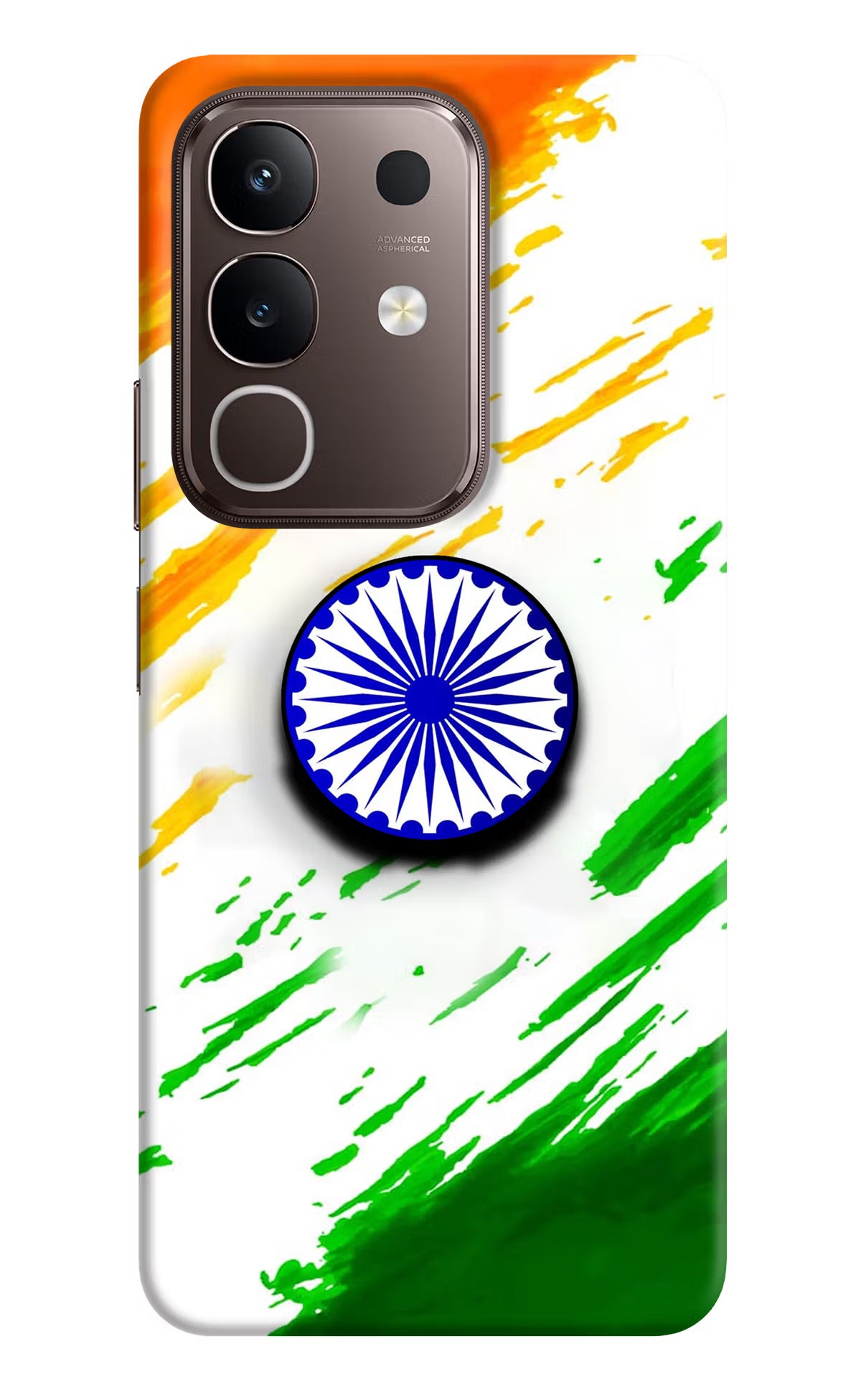 Indian Flag Ashoka Chakra Vivo Y31 Pro 5G Pop Case by Casekaro