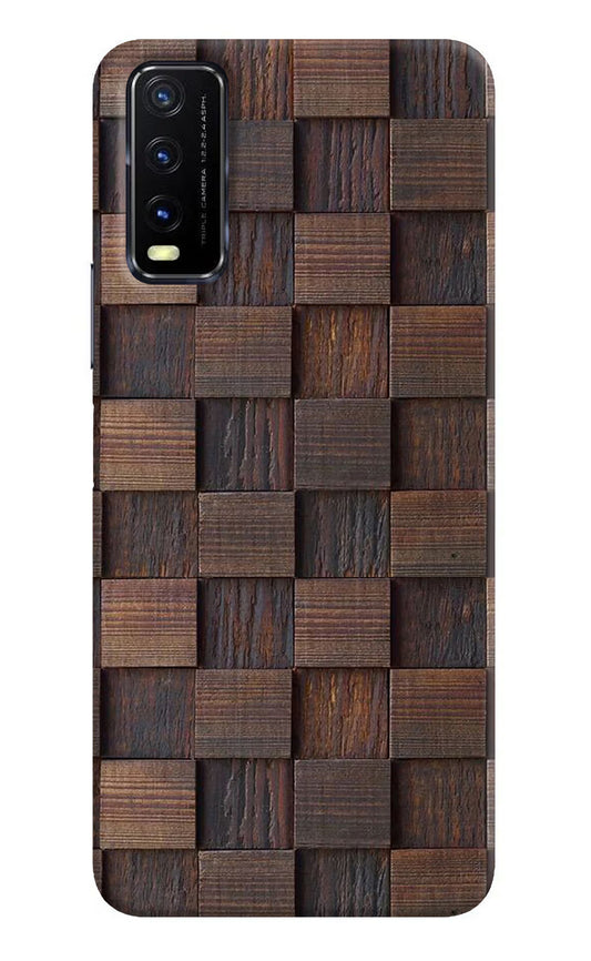 Wooden Cube Design Vivo Y20G Back Cover