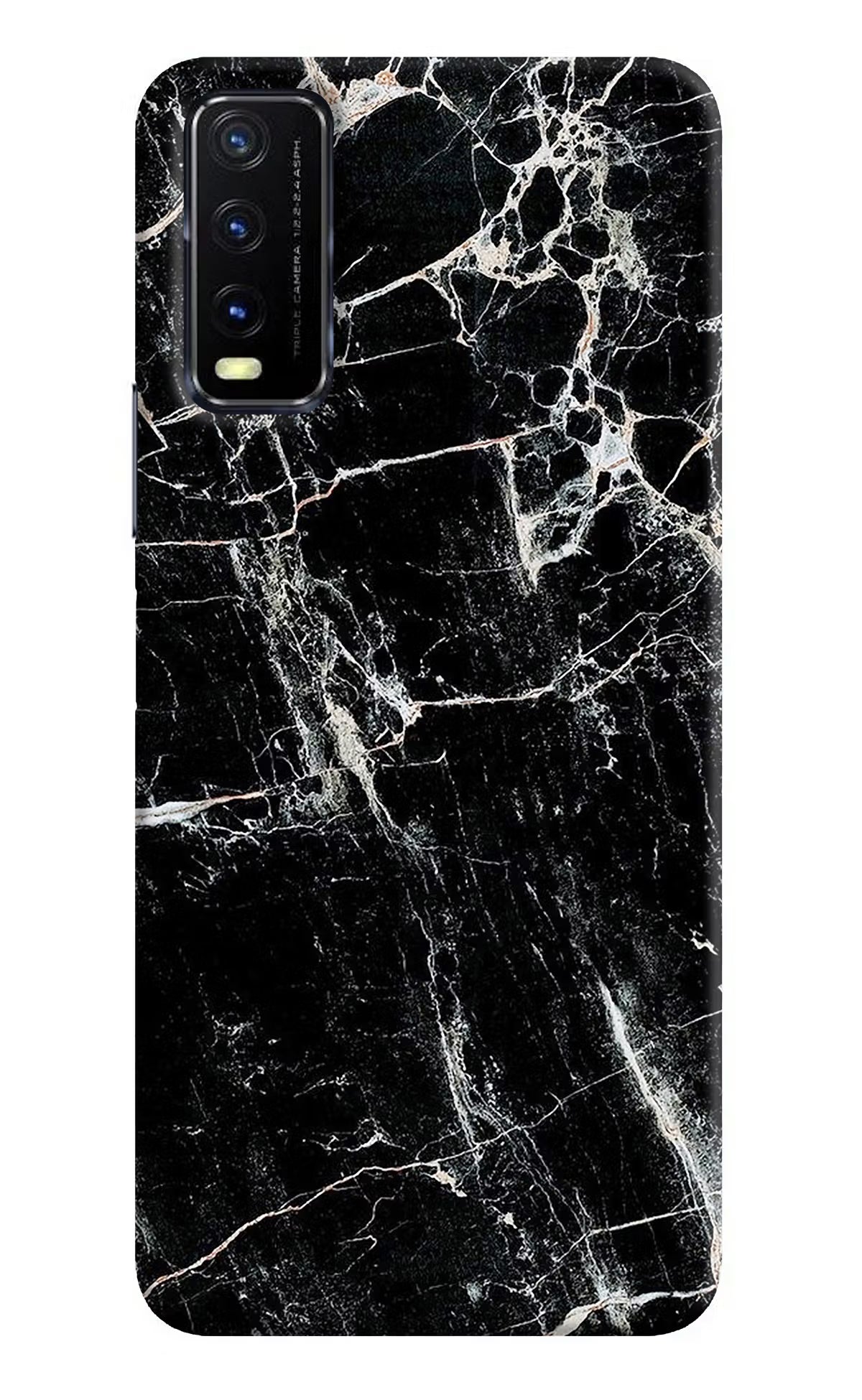 Black Marble Texture Vivo Y20G Back Cover