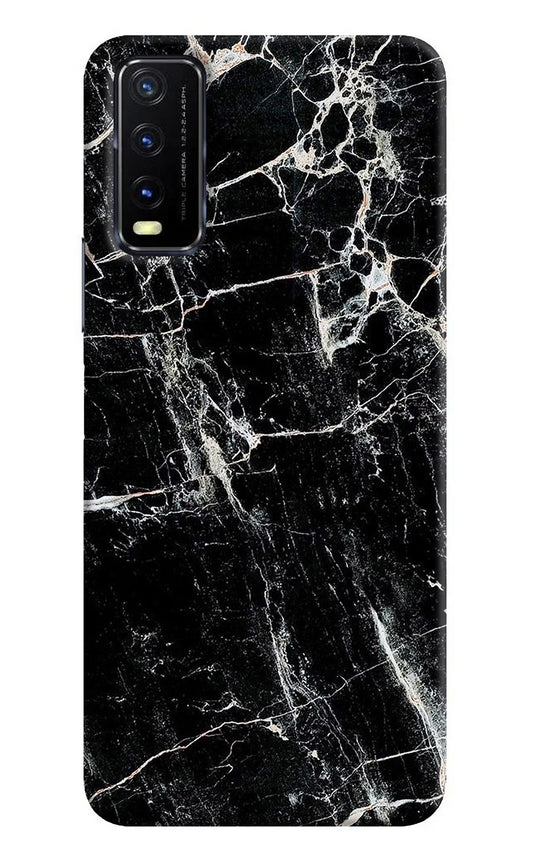 Black Marble Texture Vivo Y20G Back Cover
