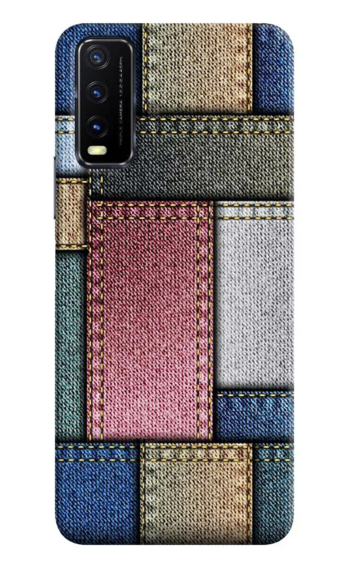 Multicolor Jeans Vivo Y20G Back Cover