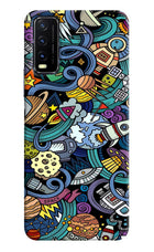 Space Abstract Vivo Y20G Back Cover