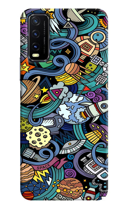 Space Abstract Vivo Y20G Back Cover
