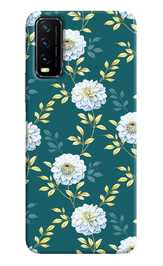 Flowers Vivo Y20G Back Cover