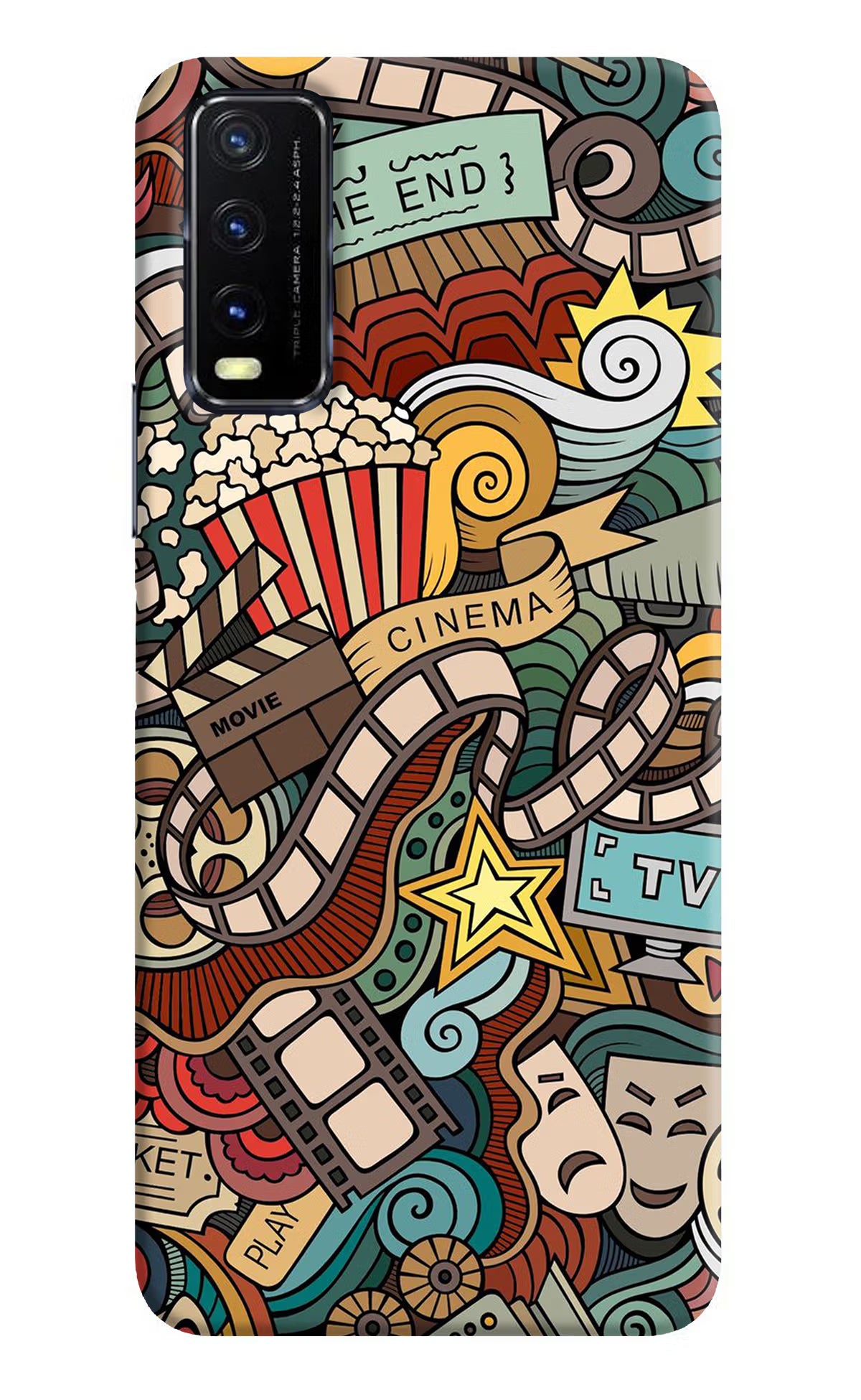 Cinema Abstract Vivo Y20G Back Cover