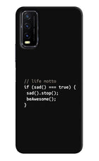 Life Motto Code Vivo Y20G Back Cover