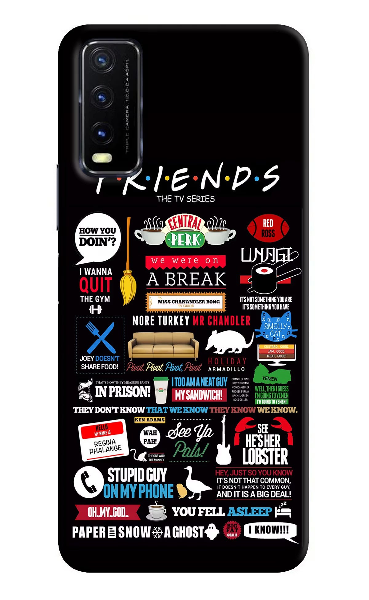 FRIENDS Vivo Y20G Back Cover