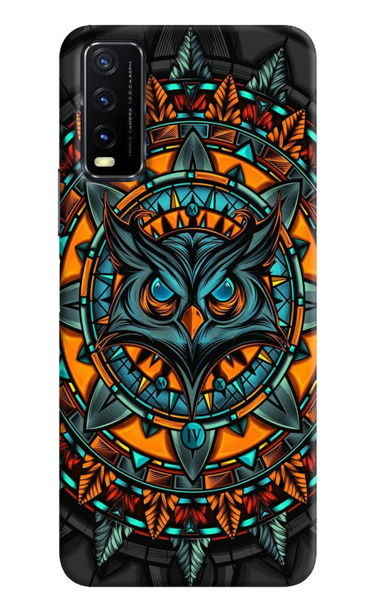 Angry Owl Art Vivo Y20G Back Cover