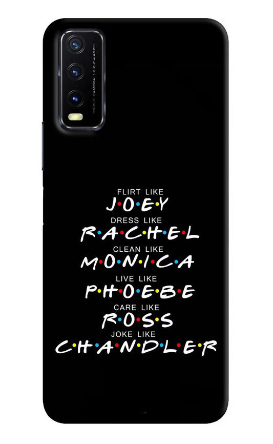 FRIENDS Character Vivo Y20G Back Cover