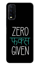 Zero Fucks Given Vivo Y20G Back Cover
