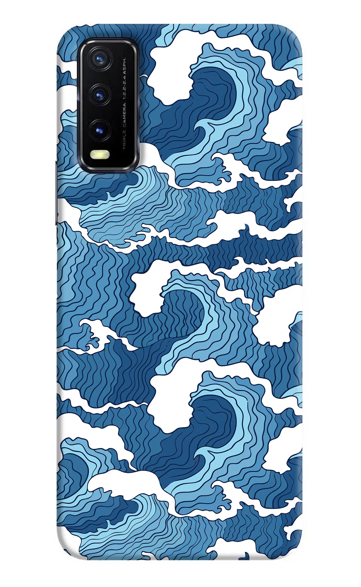 Blue Waves Vivo Y20G Back Cover