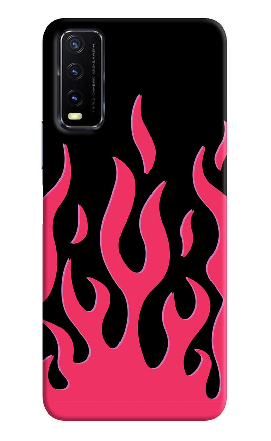 Fire Flames Vivo Y20G Back Cover