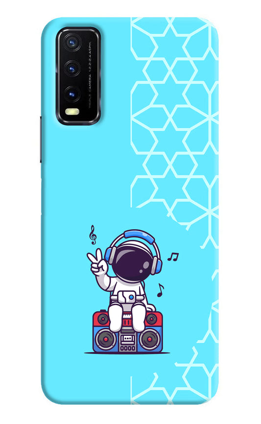 Cute Astronaut Chilling Vivo Y20G Back Cover