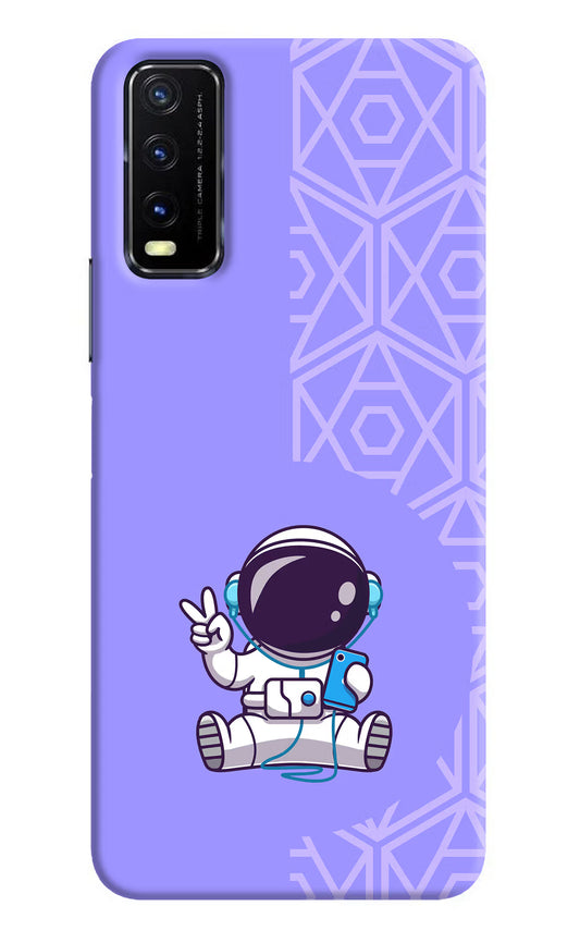 Cute Astronaut Chilling Vivo Y20G Back Cover