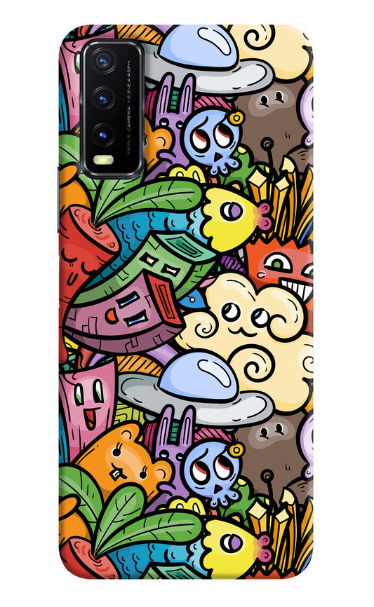Veggie Doodle Vivo Y20G Back Cover
