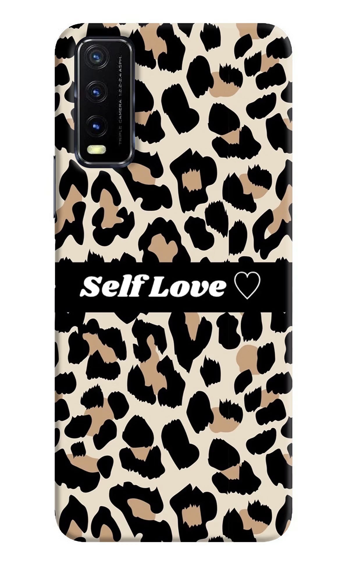 Leopard Print Self Love Vivo Y20G Back Cover