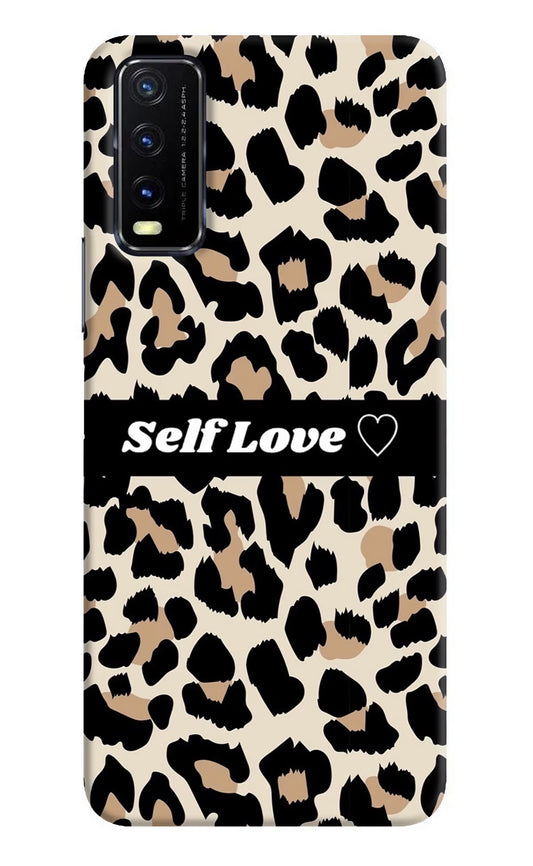 Leopard Print Self Love Vivo Y20G Back Cover