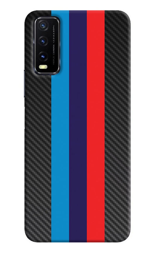 BMW Stripes Pattern Vivo Y20G Back Cover