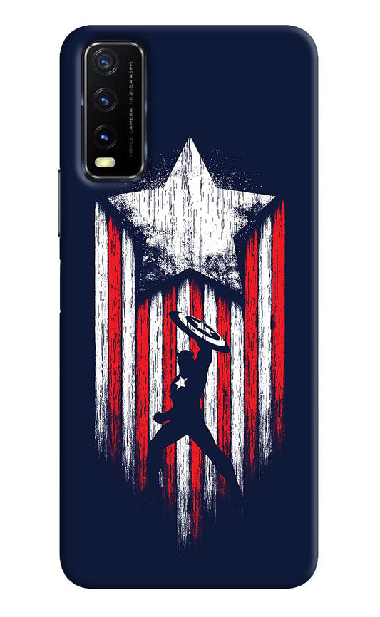 Captain America Marvel Art Vivo Y20G Back Cover