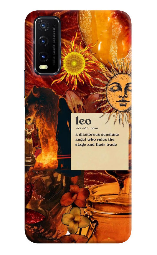 Leo Zodiac Vivo Y20G Back Cover