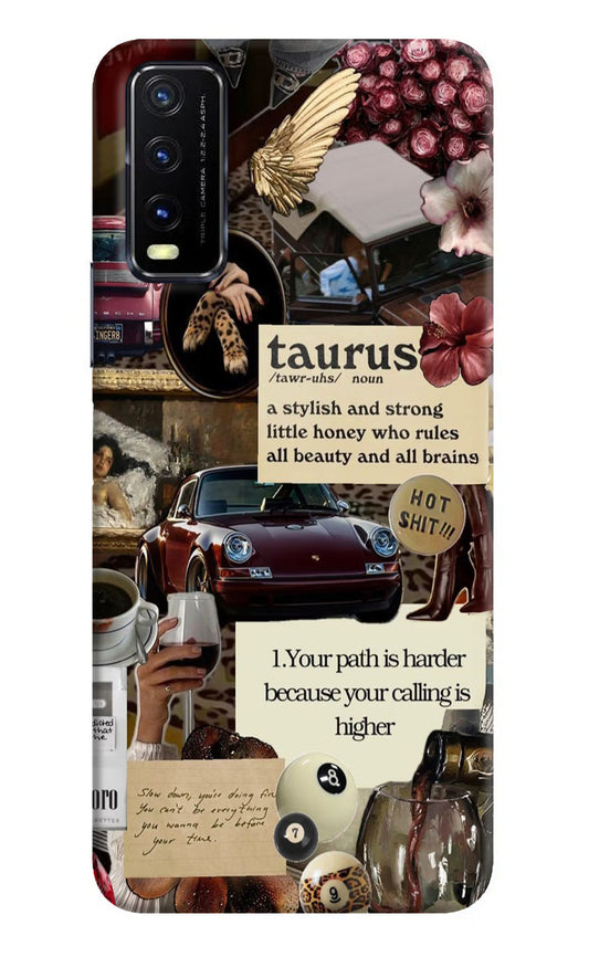 Taurus Zodiac Vivo Y20G Back Cover