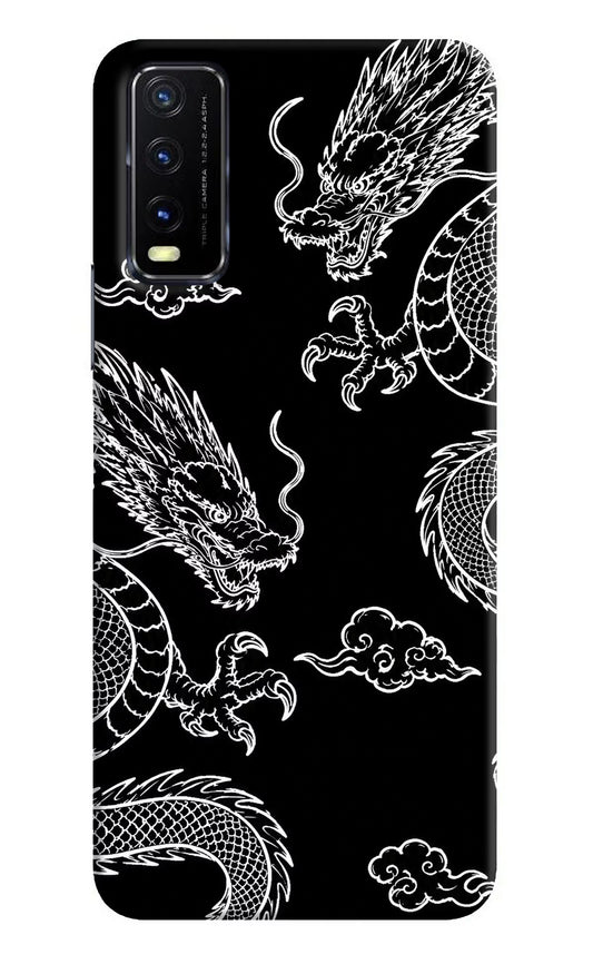 Twin Dragons Vivo Y20G Hard Case Back Cover by Casekaro