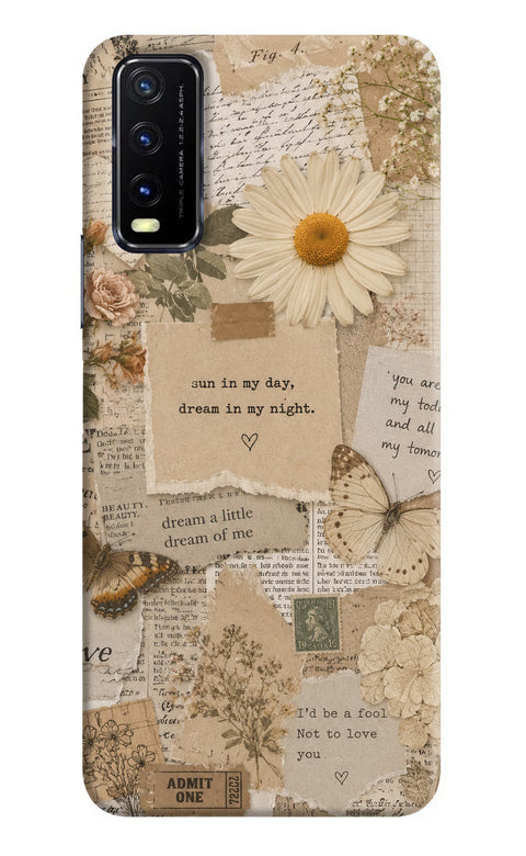 Vintage case Vivo Y20G Back Cover