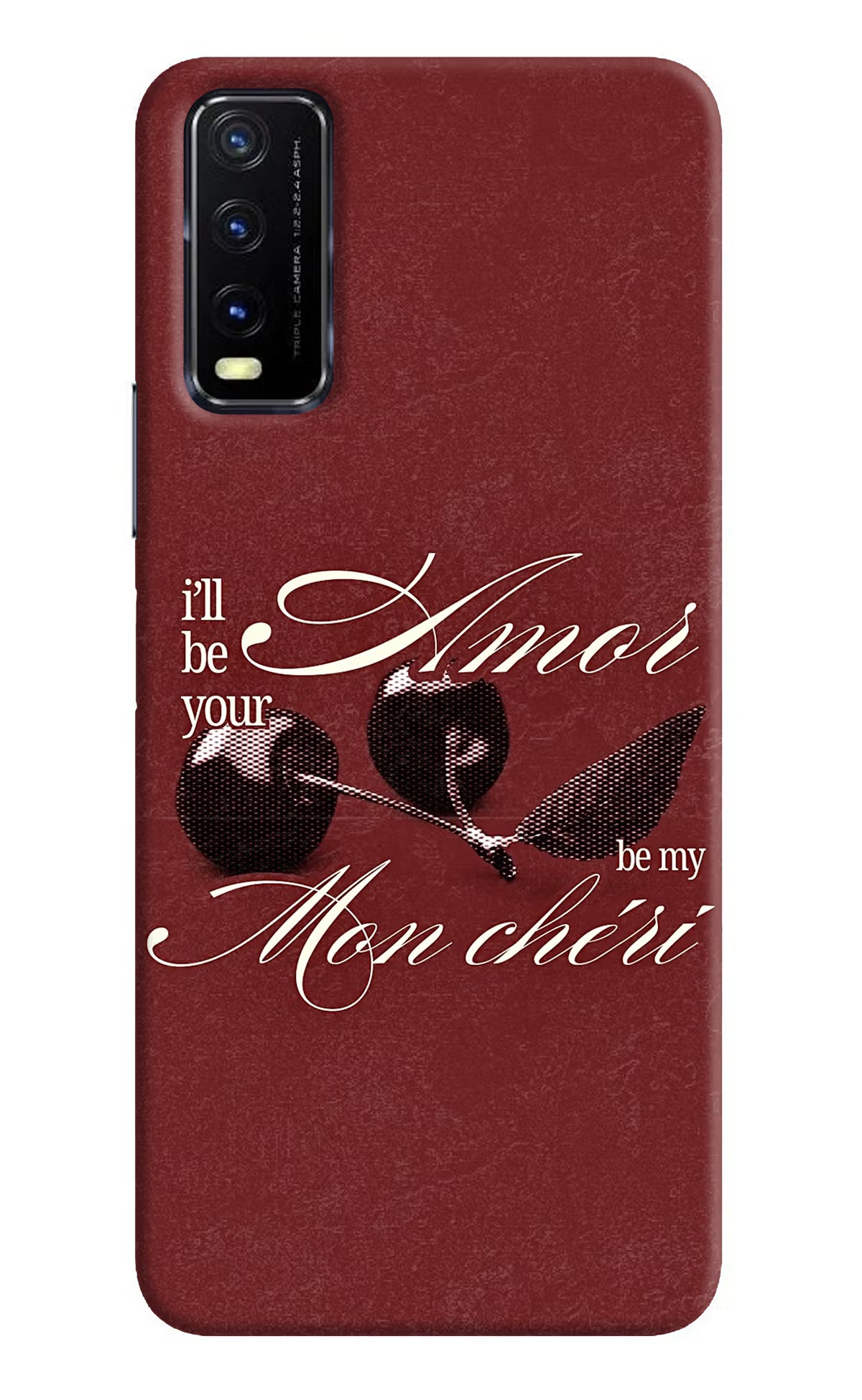 Velvet Cherry Vivo Y20G Back Cover