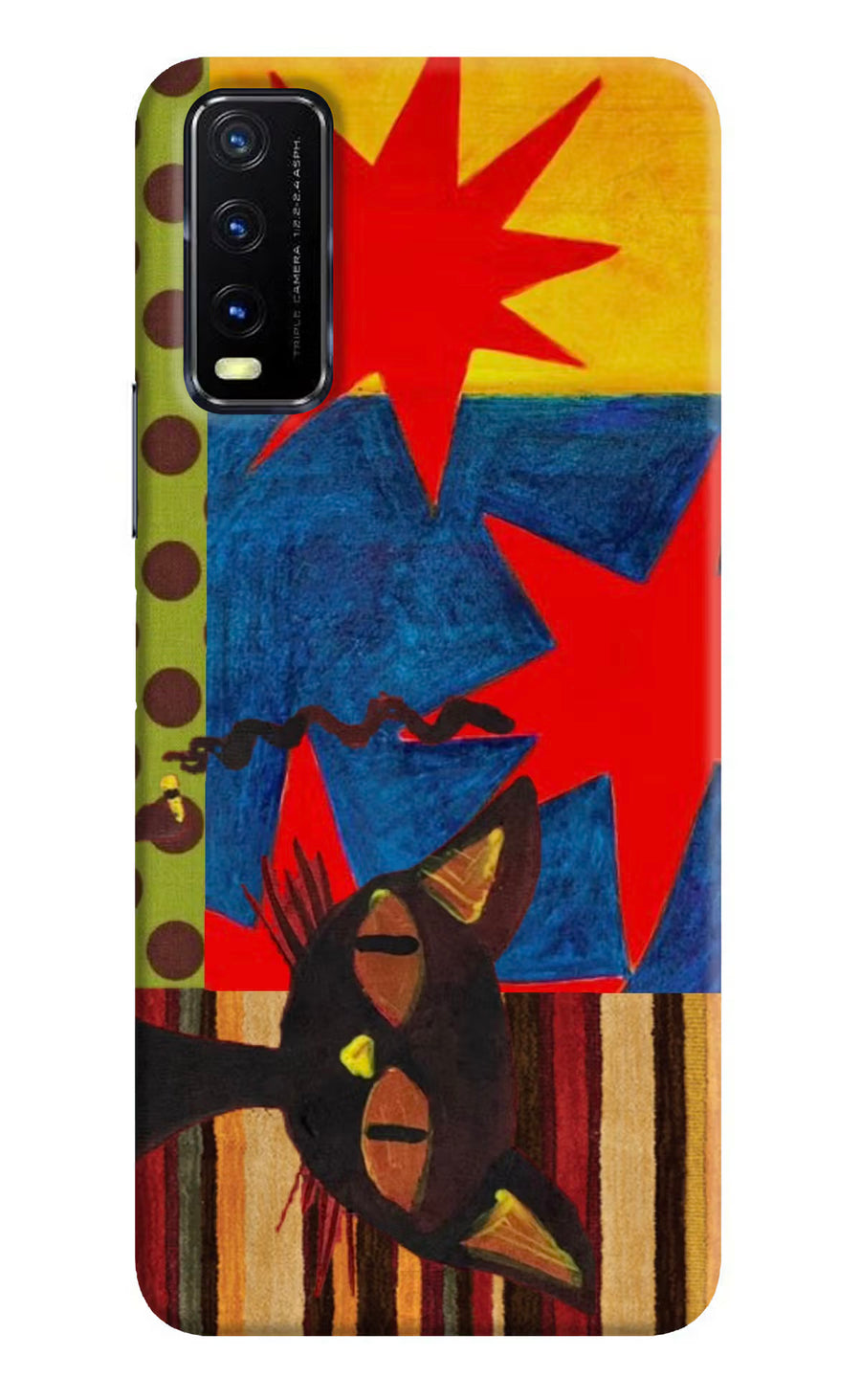 Pop Cat Vivo Y20G Back Cover, Hard case