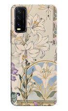 White Lily Vivo Y20G Hard Case Back Cover by Casekaro