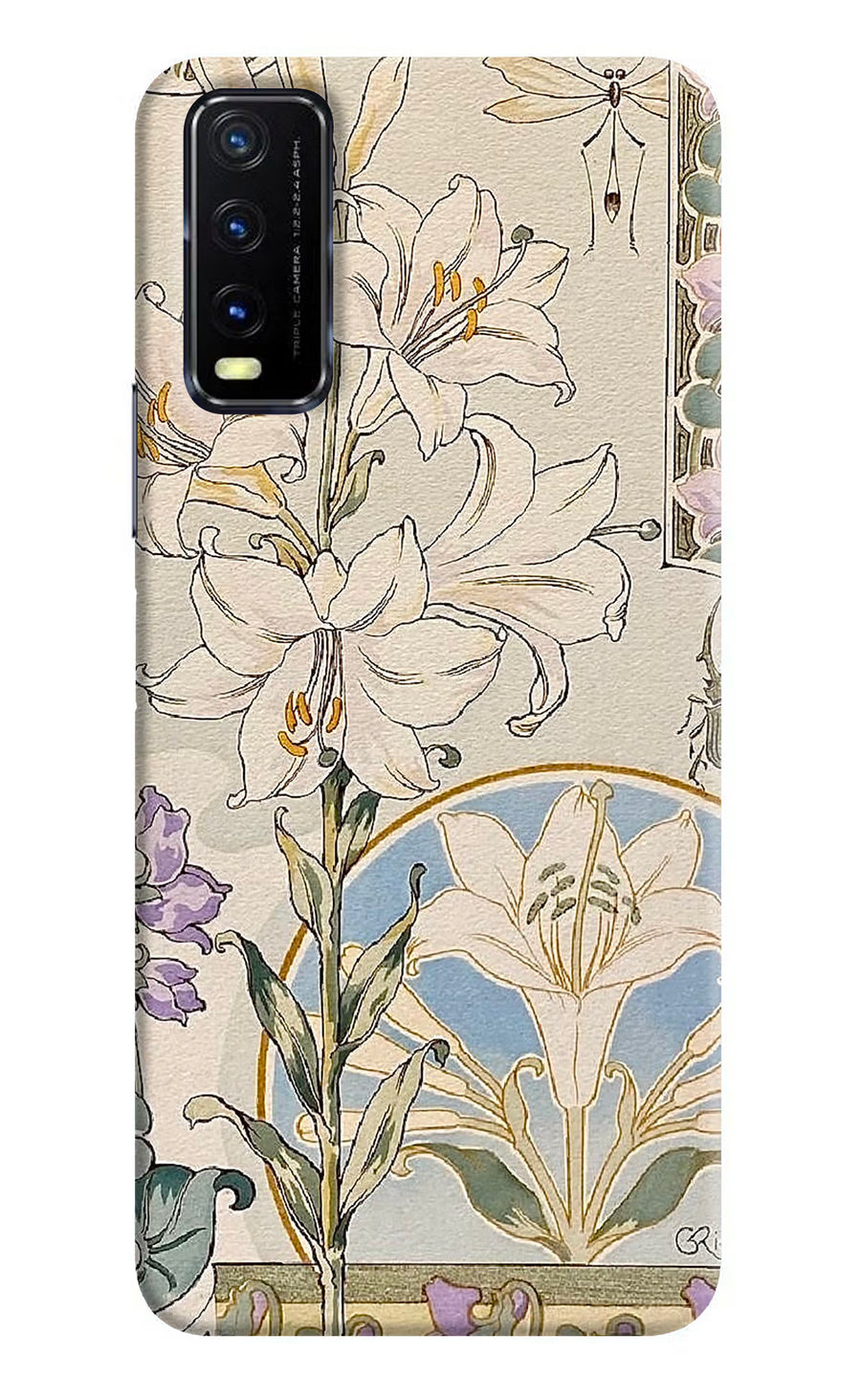 White Lily Vivo Y20G Back Cover, Hard case