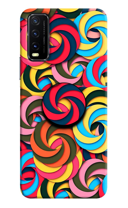 Spiral Pattern Vivo Y20G Pop Case