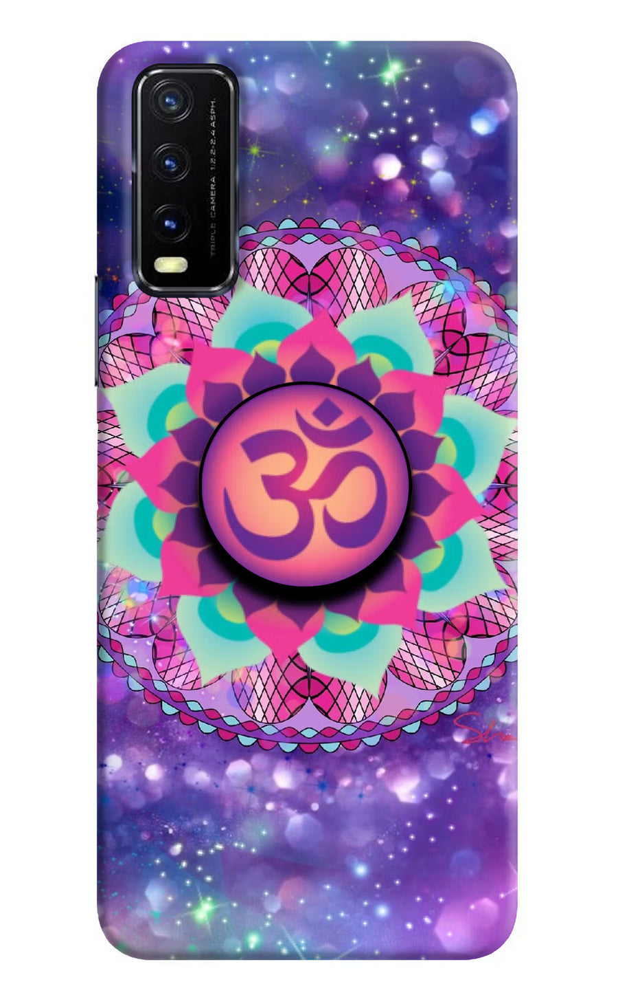 Om Purple Vivo Y20G Pop Case, Hard case