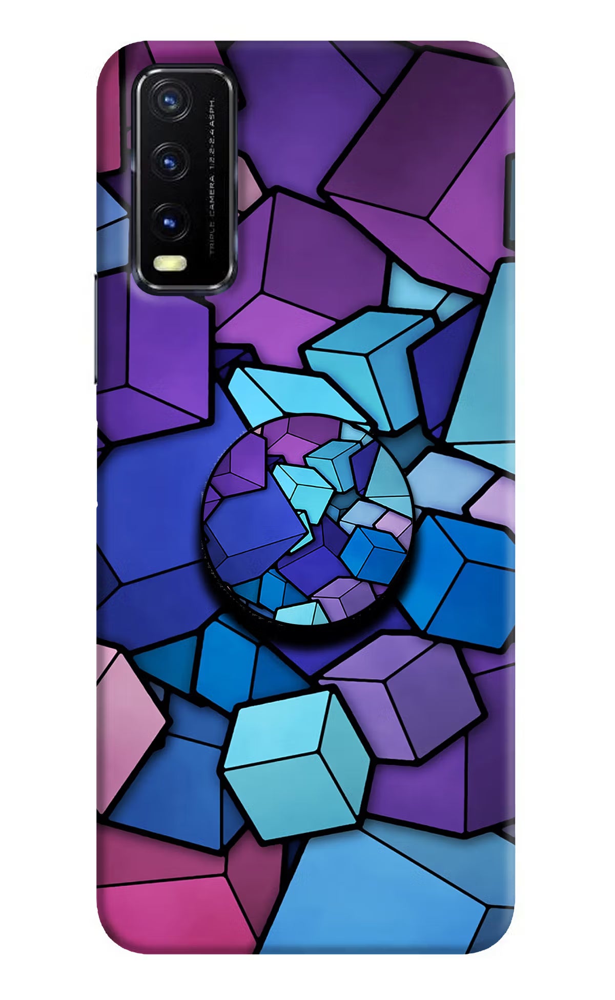 Cubic Abstract Vivo Y20G Pop Case