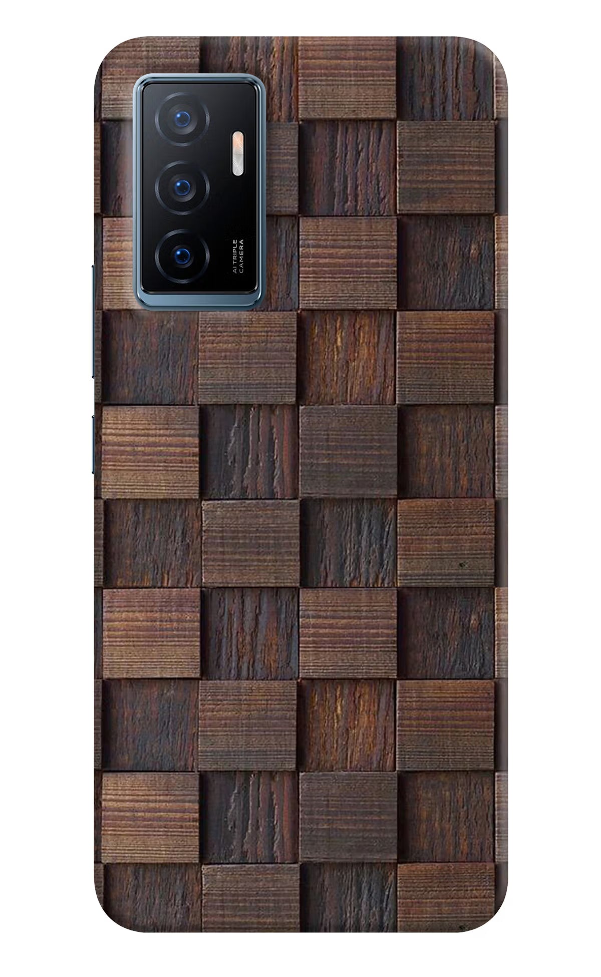 Wooden Cube Design Vivo Y75 Back Cover
