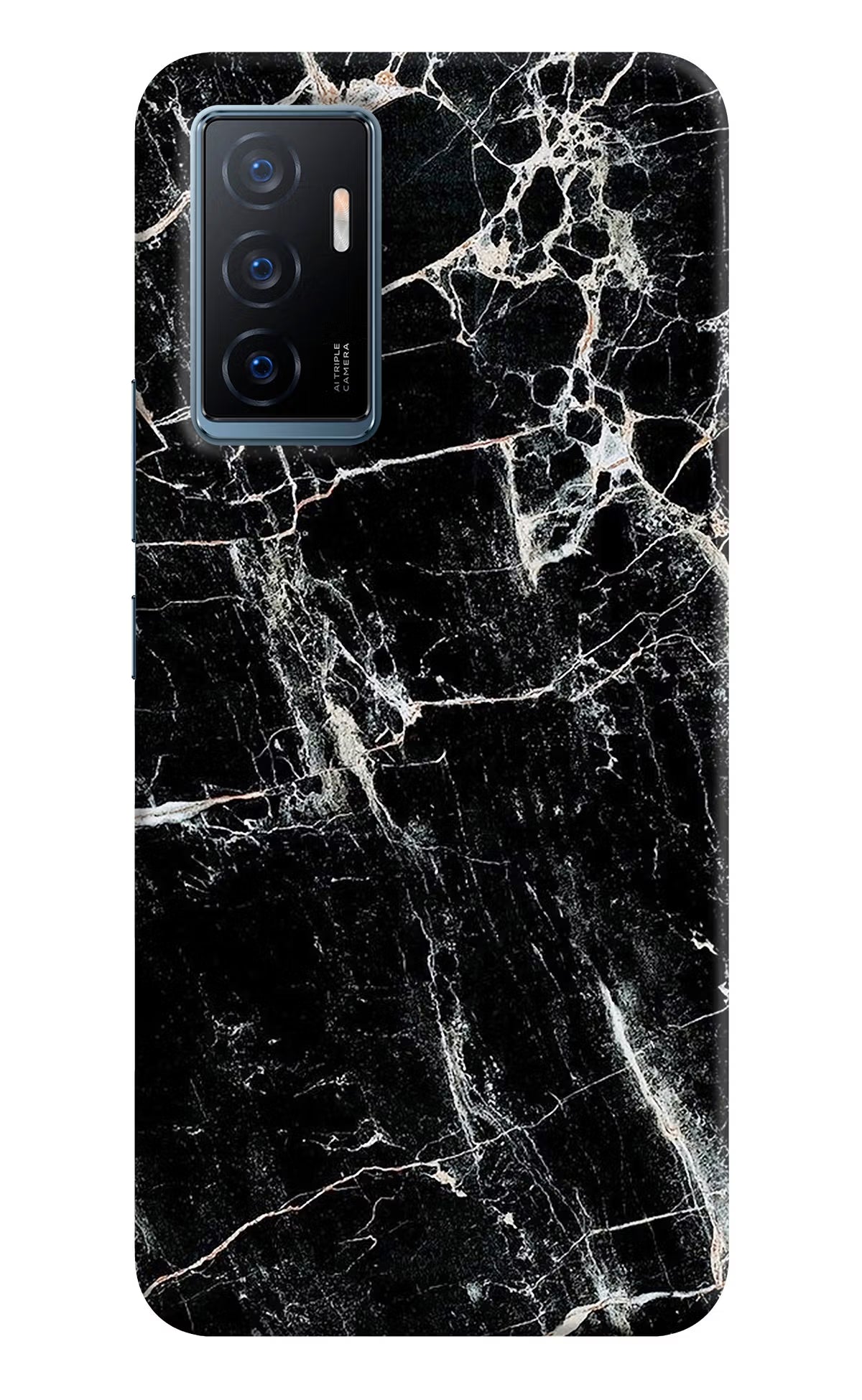 Black Marble Texture Vivo Y75 Back Cover