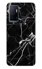 Black Marble Pattern Vivo Y75 Back Cover
