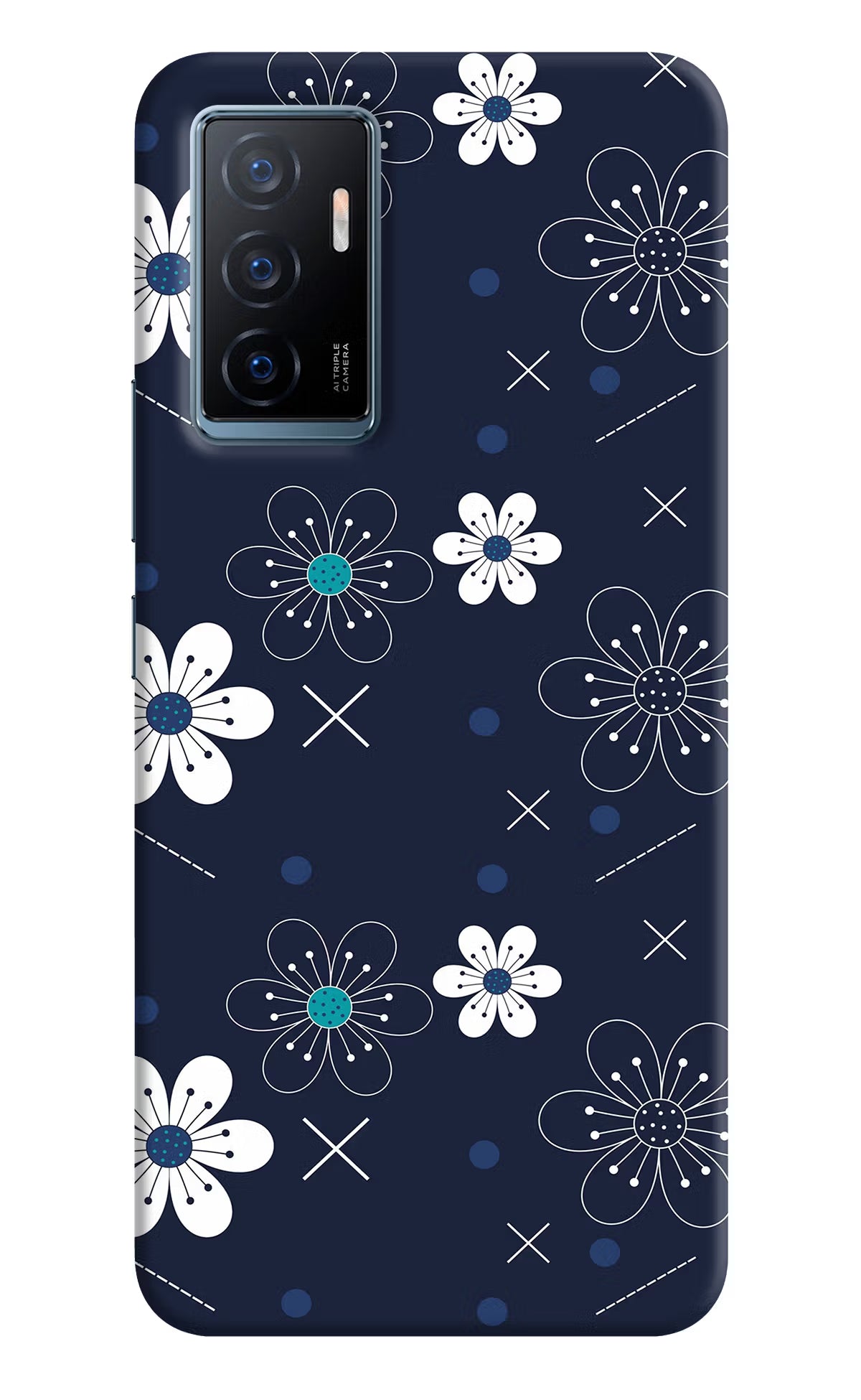 Flowers Vivo Y75 Back Cover