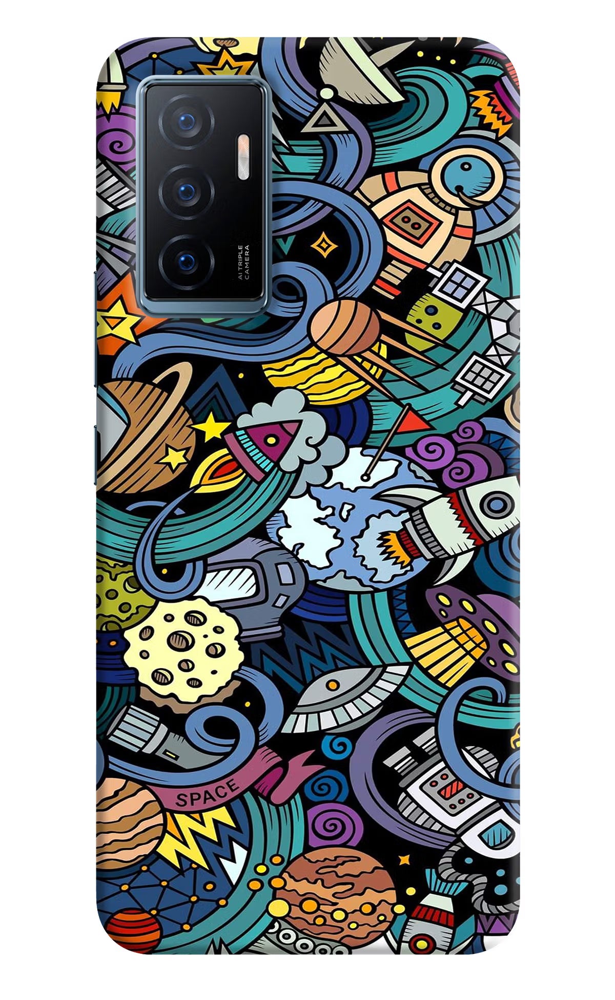 Space Abstract Vivo Y75 Back Cover