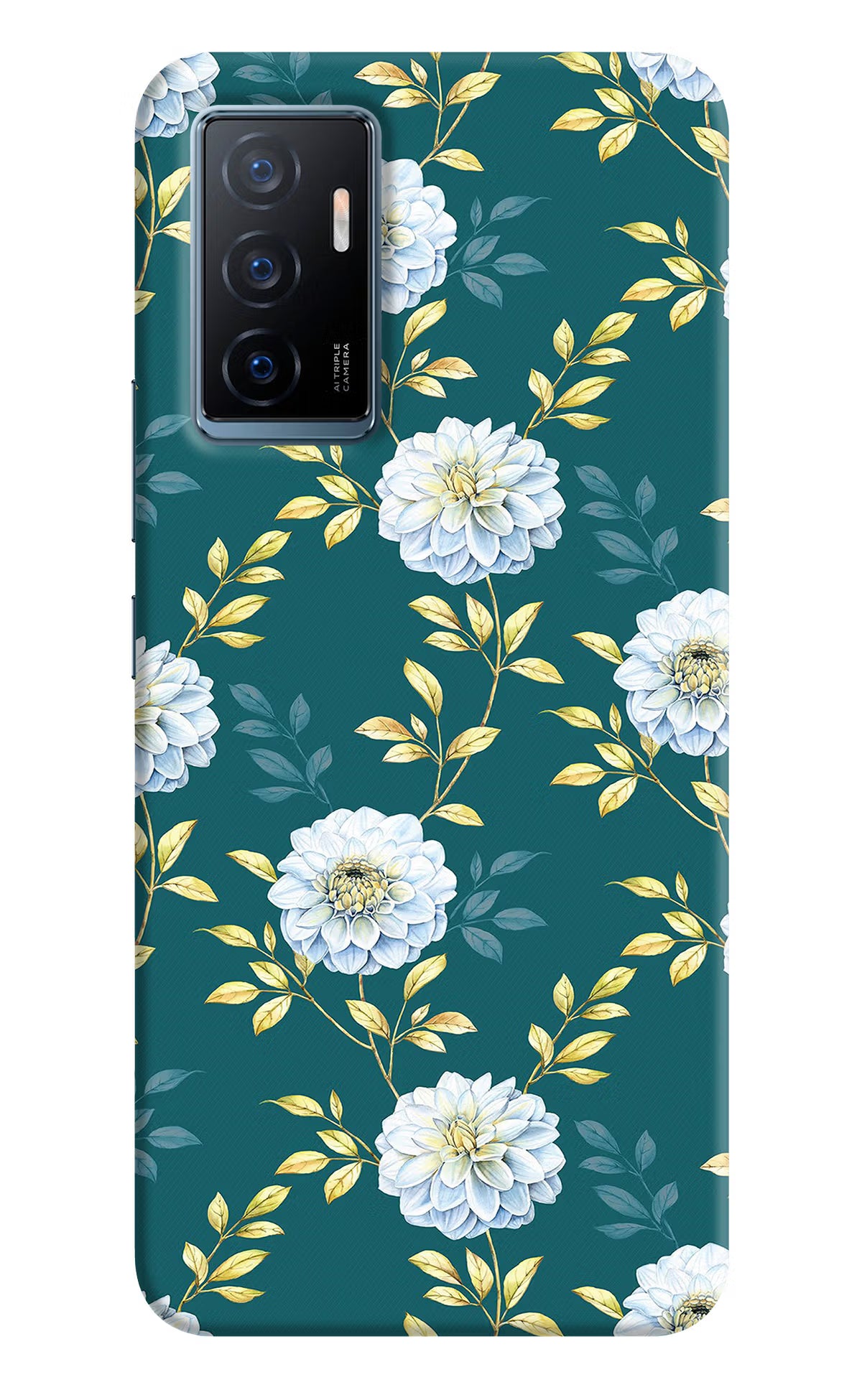 Flowers Vivo Y75 Back Cover