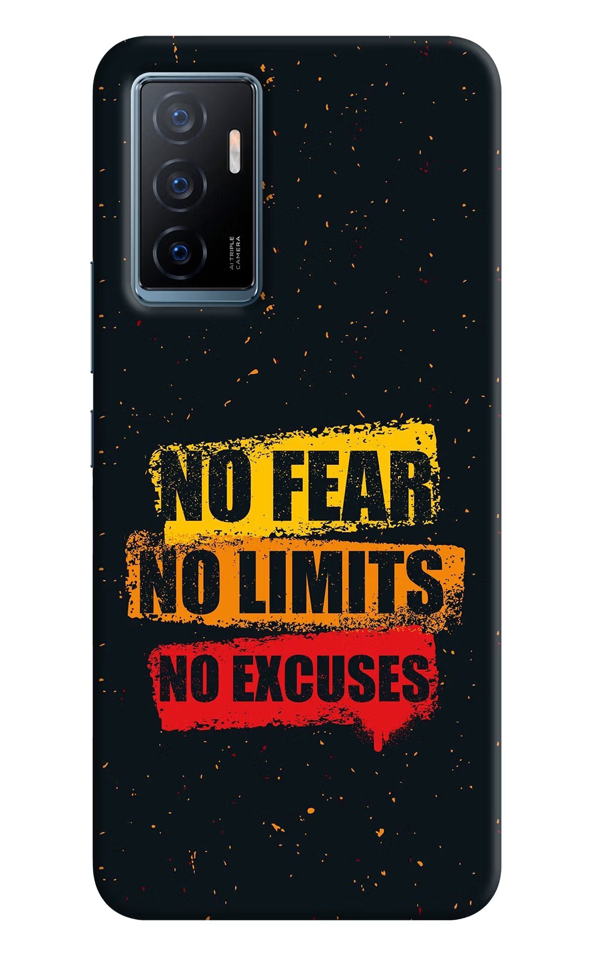 No Fear No Limits No Excuse Vivo Y75 Back Cover