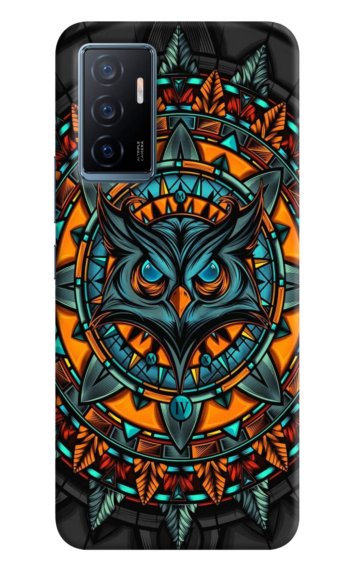 Angry Owl Art Vivo Y75 Back Cover