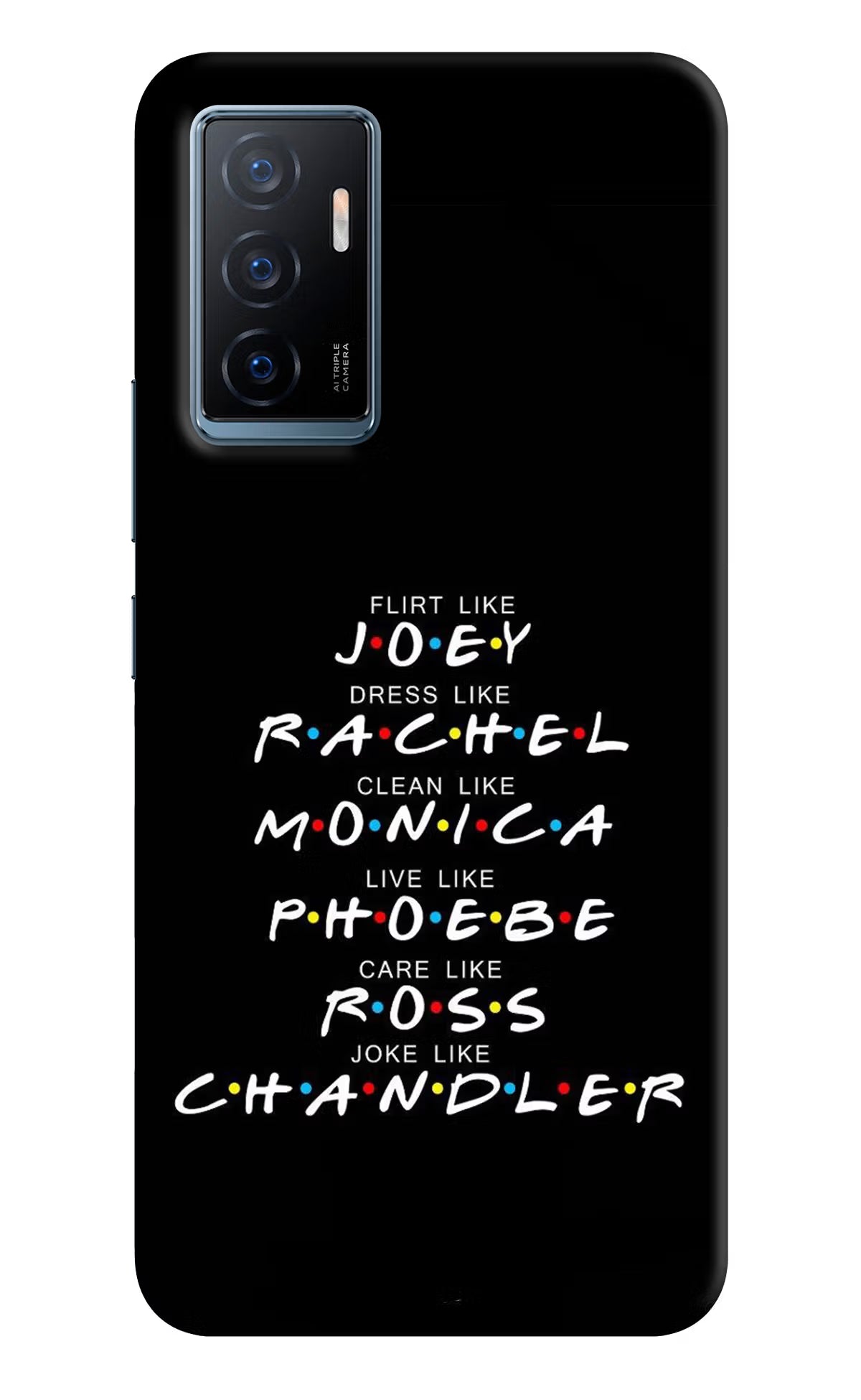 FRIENDS Character Vivo Y75 Back Cover