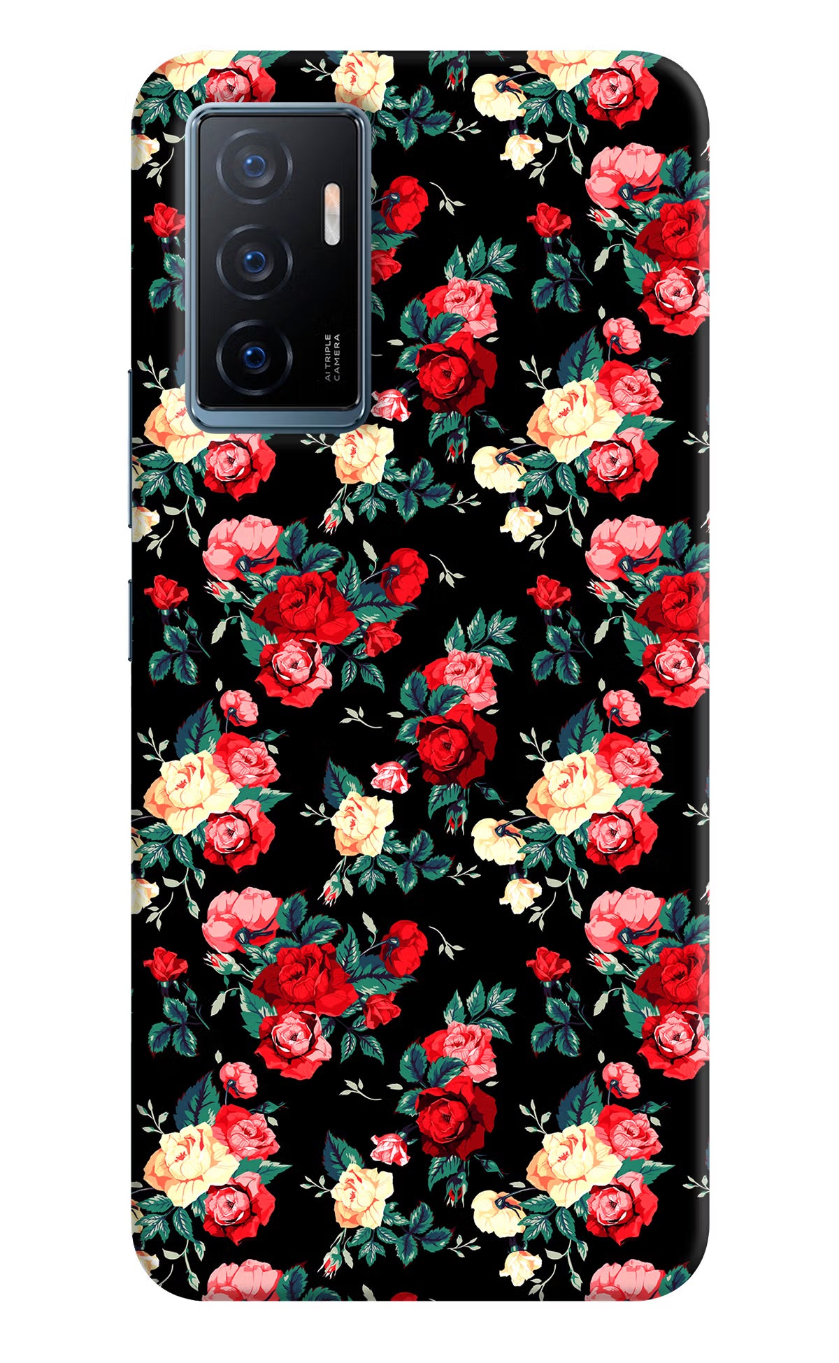Rose Pattern Vivo Y75 Back Cover