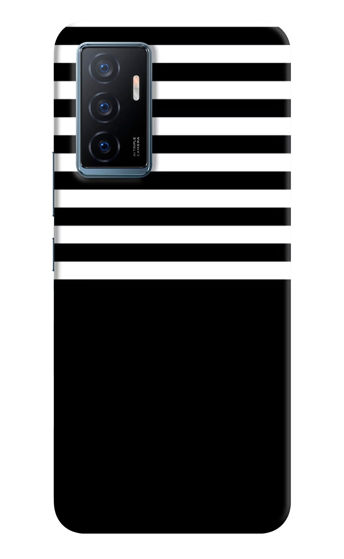 Black and White Print Vivo Y75 Back Cover