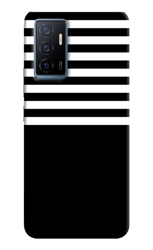 Black and White Print Vivo Y75 Back Cover