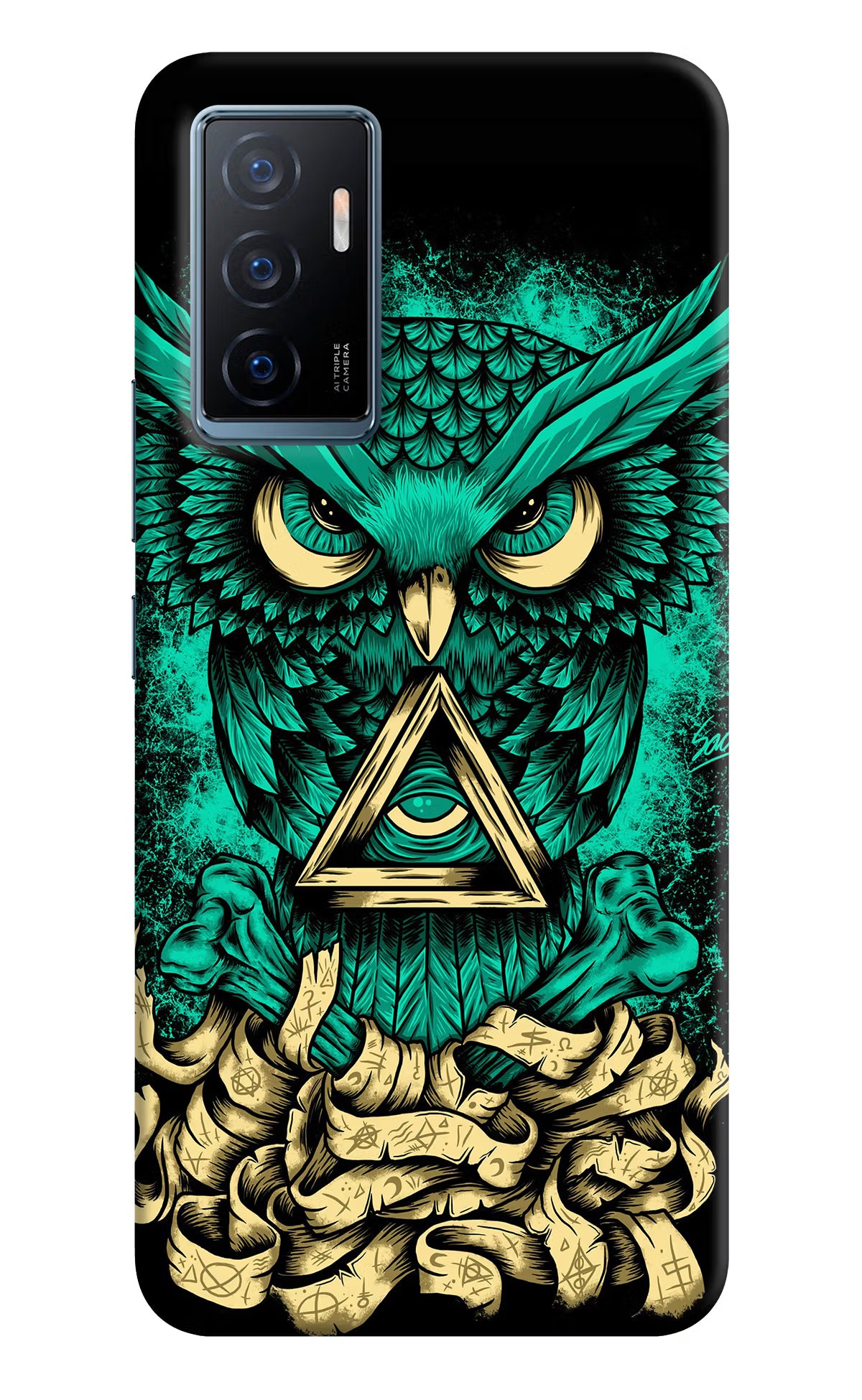 Green Owl Vivo Y75 Back Cover