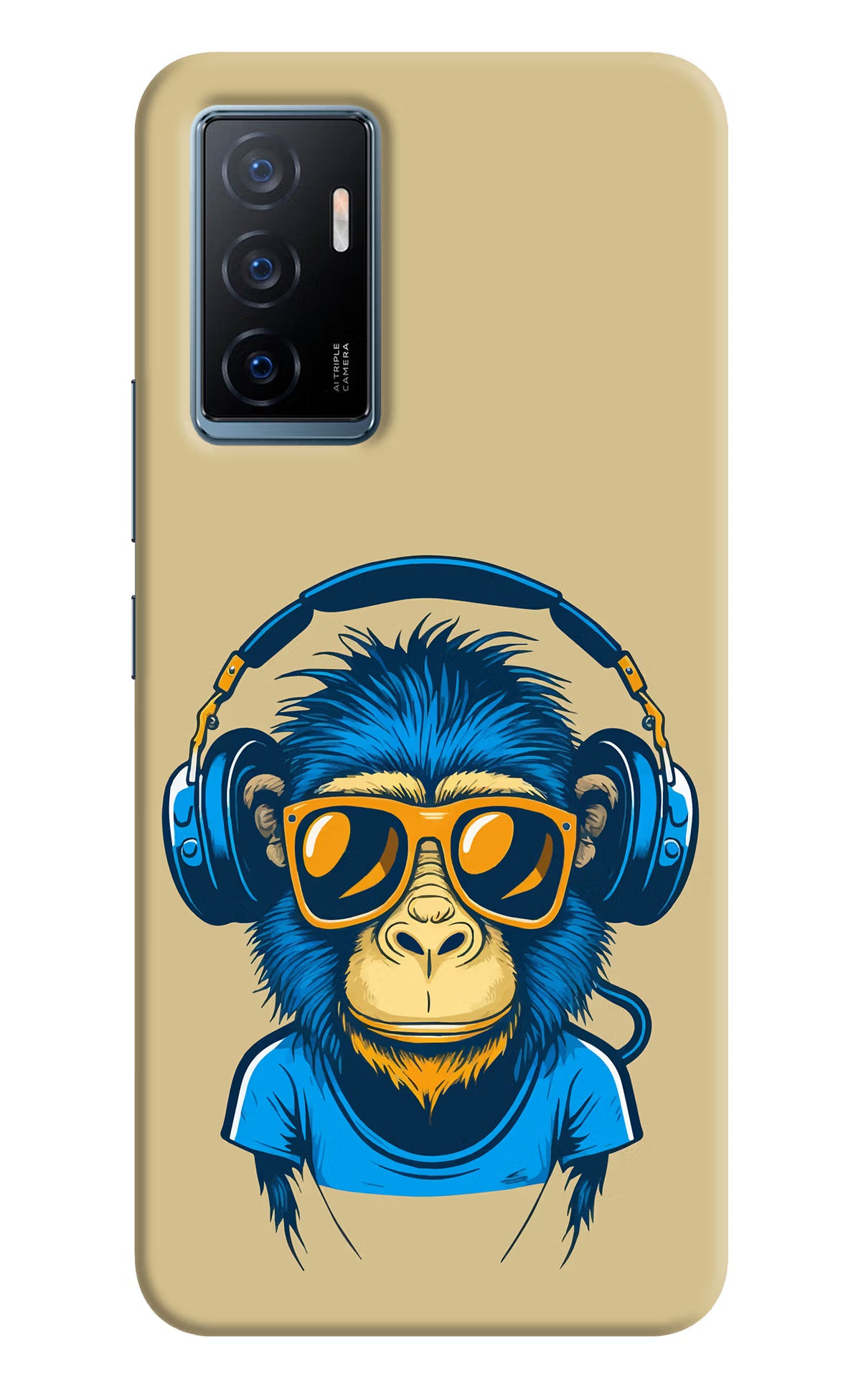 Monkey Headphone Vivo Y75 Back Cover